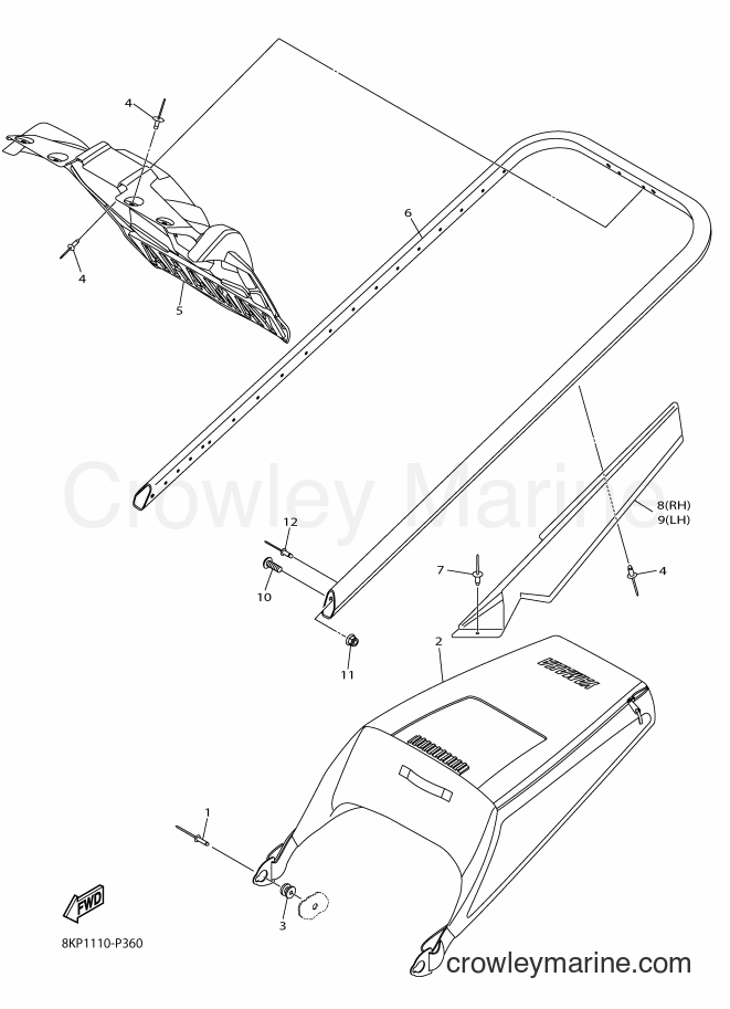 Yamaha Motors SRV10LL (8KP2) [010] - BUMPER