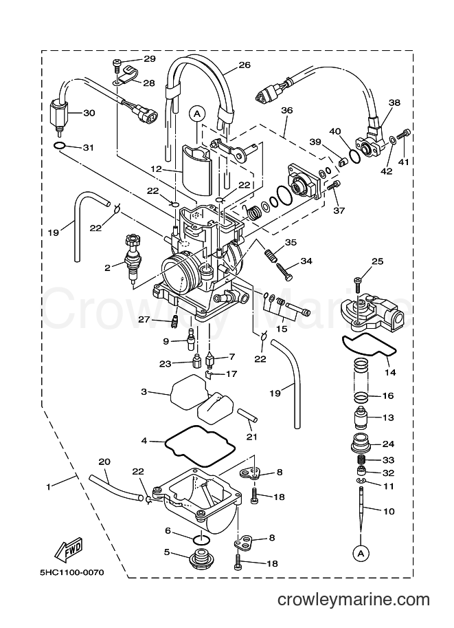 2000 Dirt Bike YZ250 - YZ250 (5HC2) [020] - CARBURETOR