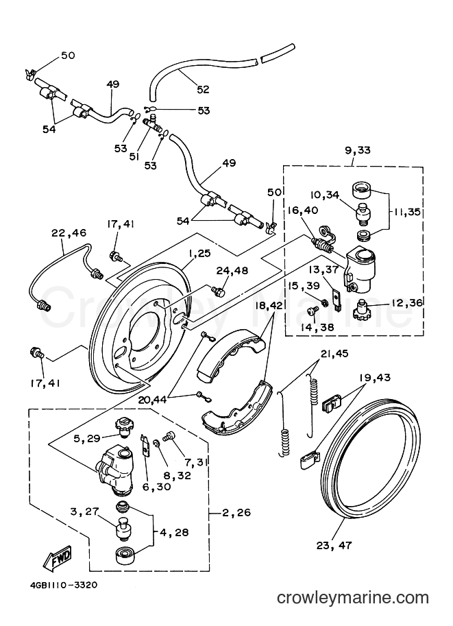 1995 ATV YFM400FW - YFM400FW (4GBA) [010] - FRONT BRAKE