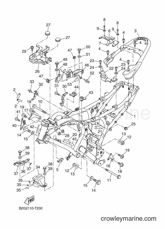 2018 Sport Bike XSR700(MTM690) - XSR700(MTM690) (B2G4) [010] - FRAME