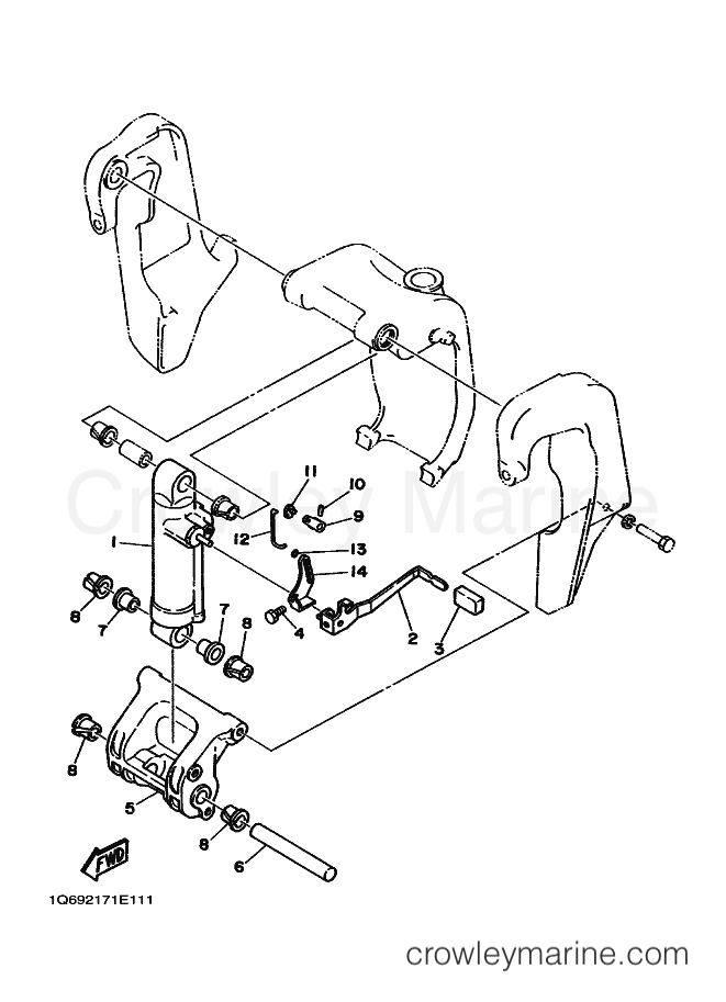 Yamaha Motors 75A (692) [010] - BRACKET 2