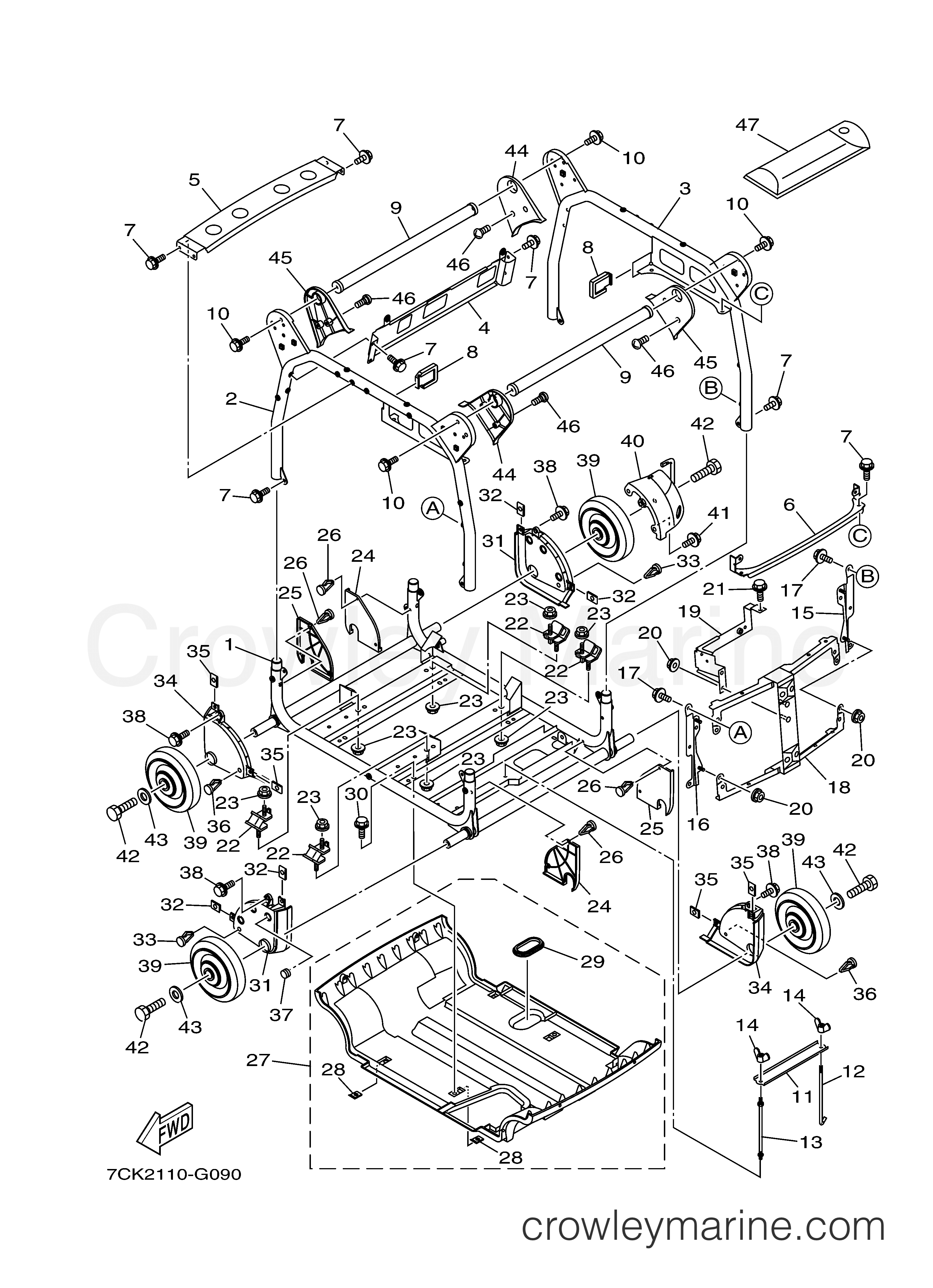 Yamaha Motors EF6300ISDE - FRAME