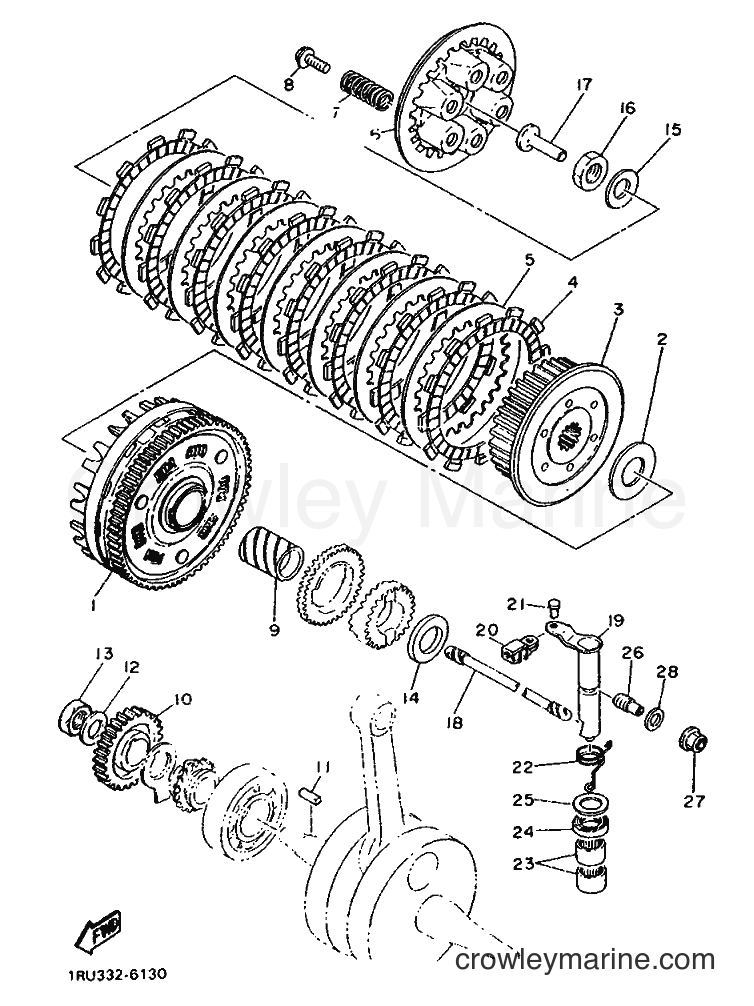 Yamaha Motors SR500 (1RU) [999] - CLUTCH