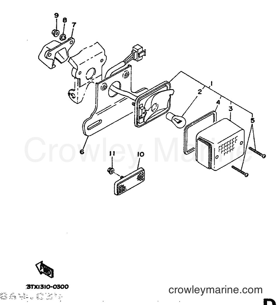 1991 Scooter CW50 - CW50 (4CA2) [999] - TAILLIGHT