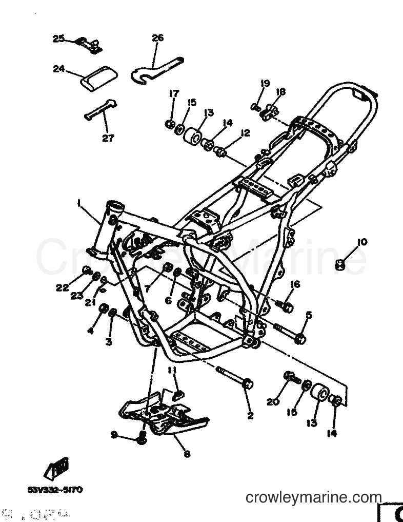 1986 Scooter DT80LC - DT80LC (53W) [999] - FRAME
