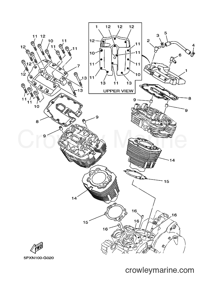 Yamaha Motors XV1700PC (2D8F) [010] - CYLINDER