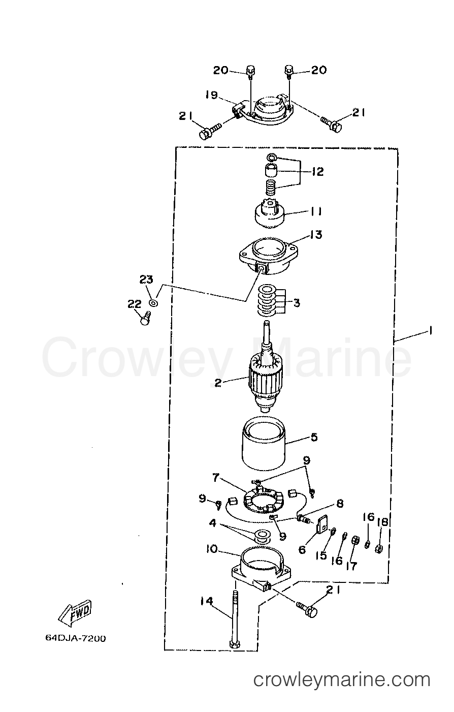 Yamaha Motors B115TLRX - STARTING MOTOR