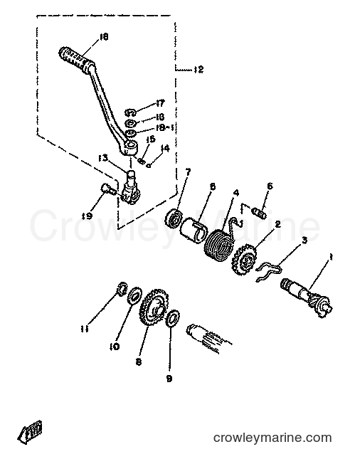 Yamaha Motors RD250LC (4L1) [999] - STARTER