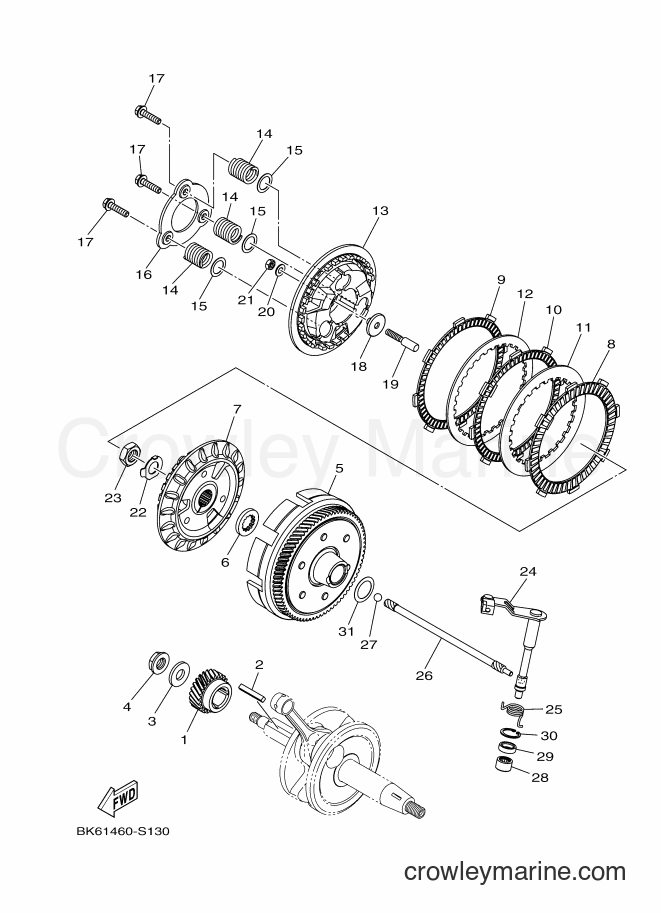 2017 Street Bike YZF155 - YZF155 (B9B2) [010] - CLUTCH