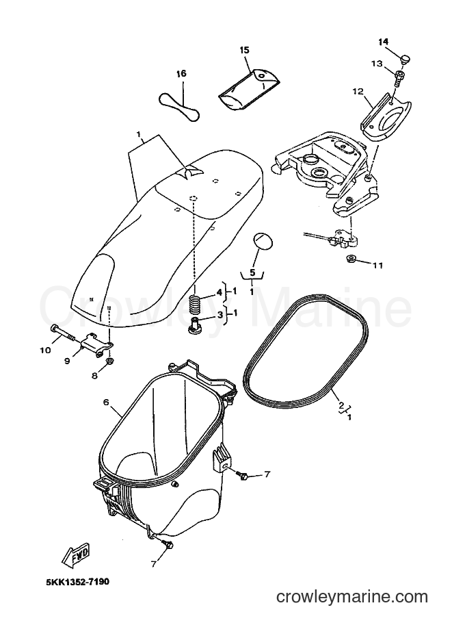 1999 Scooter YN100'99 - YN100'99 (5KK2) [010] - SEAT