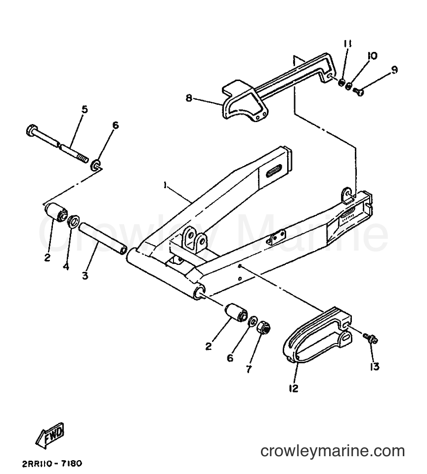 Yamaha Motors YSR80 (3VU3) [010] - REAR ARM