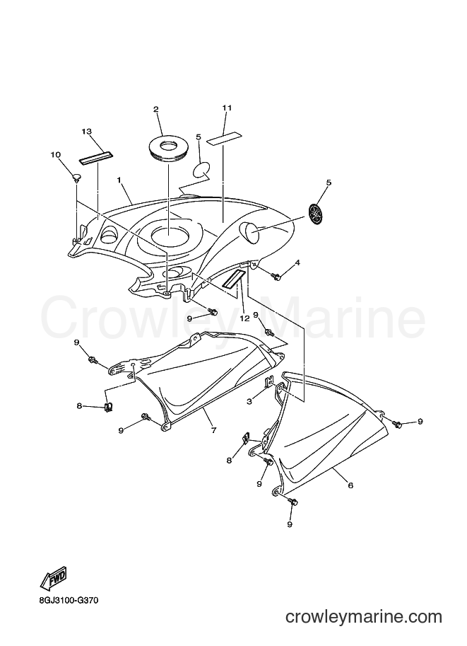 2012 Snowmobile RPZ50VT - RPZ50VT (8GJB) [020] - INSTRUMENT PANEL