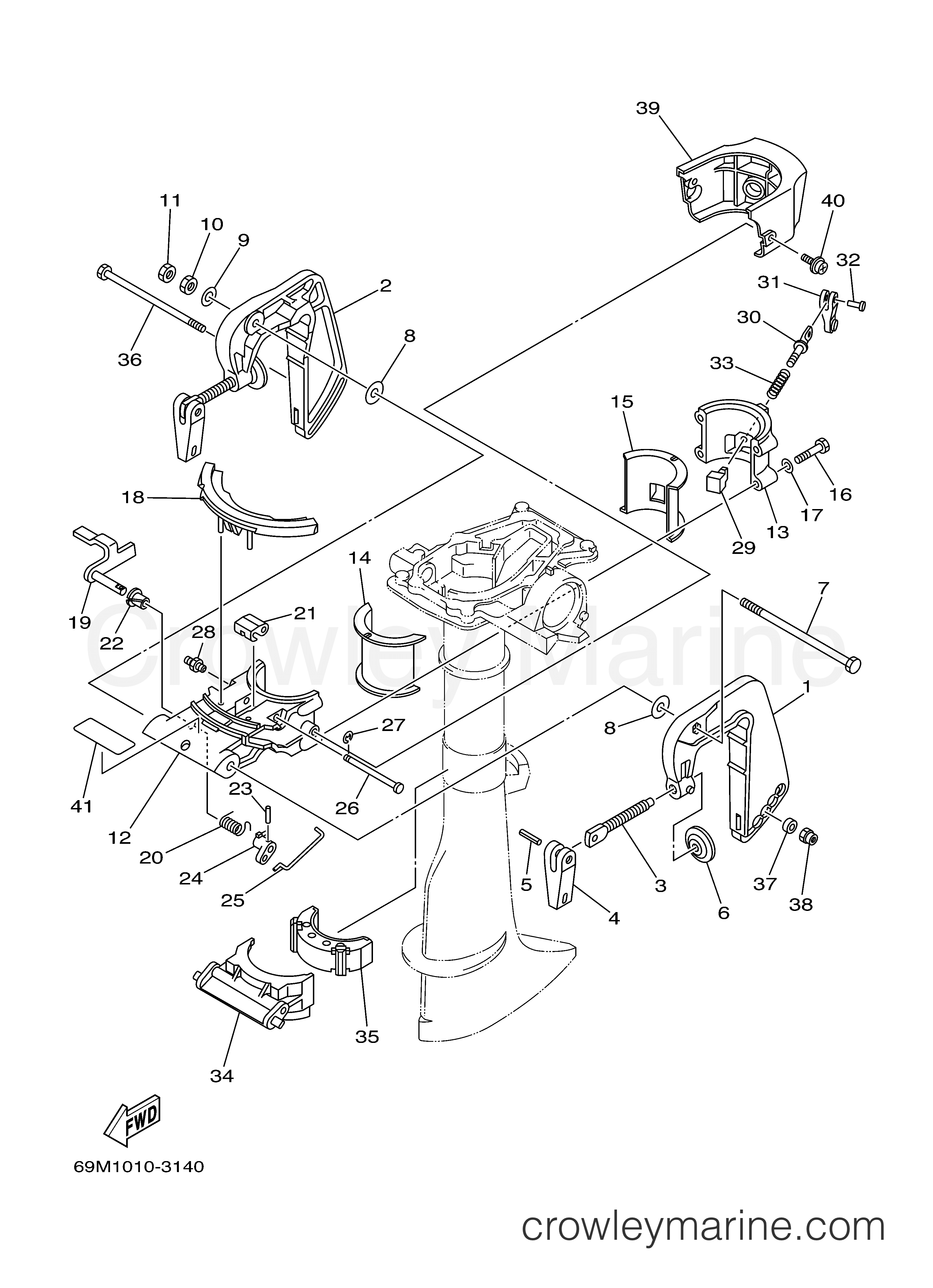 Yamaha Motors F2.5MSH - BRACKET