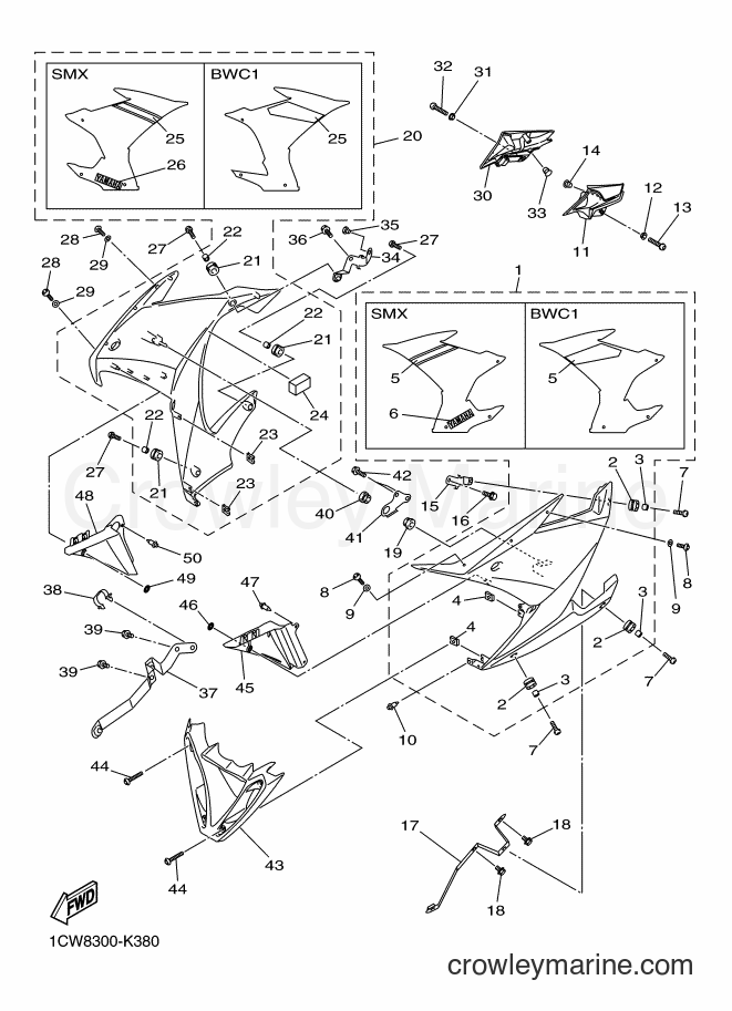 Yamaha Motors XJ6FA (1DG2) [010] - COWLING 2