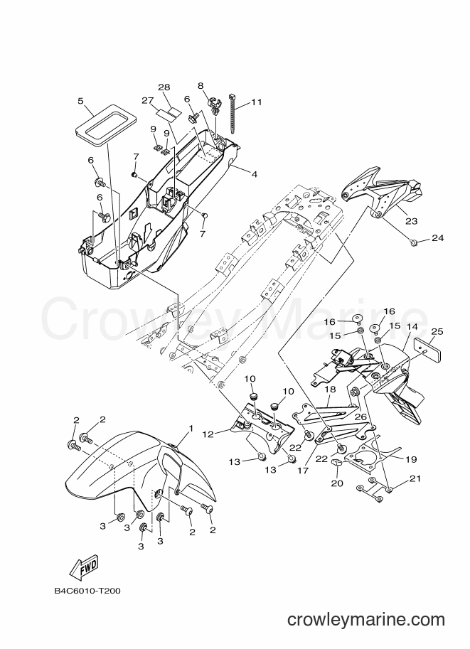2018 Street Bike MT-07A - MT-07A (B4C6) [010] - FENDER