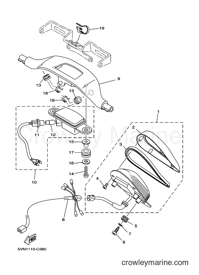 Yamaha Motors XV1700A (5VN6) [010] - TAILLIGHT