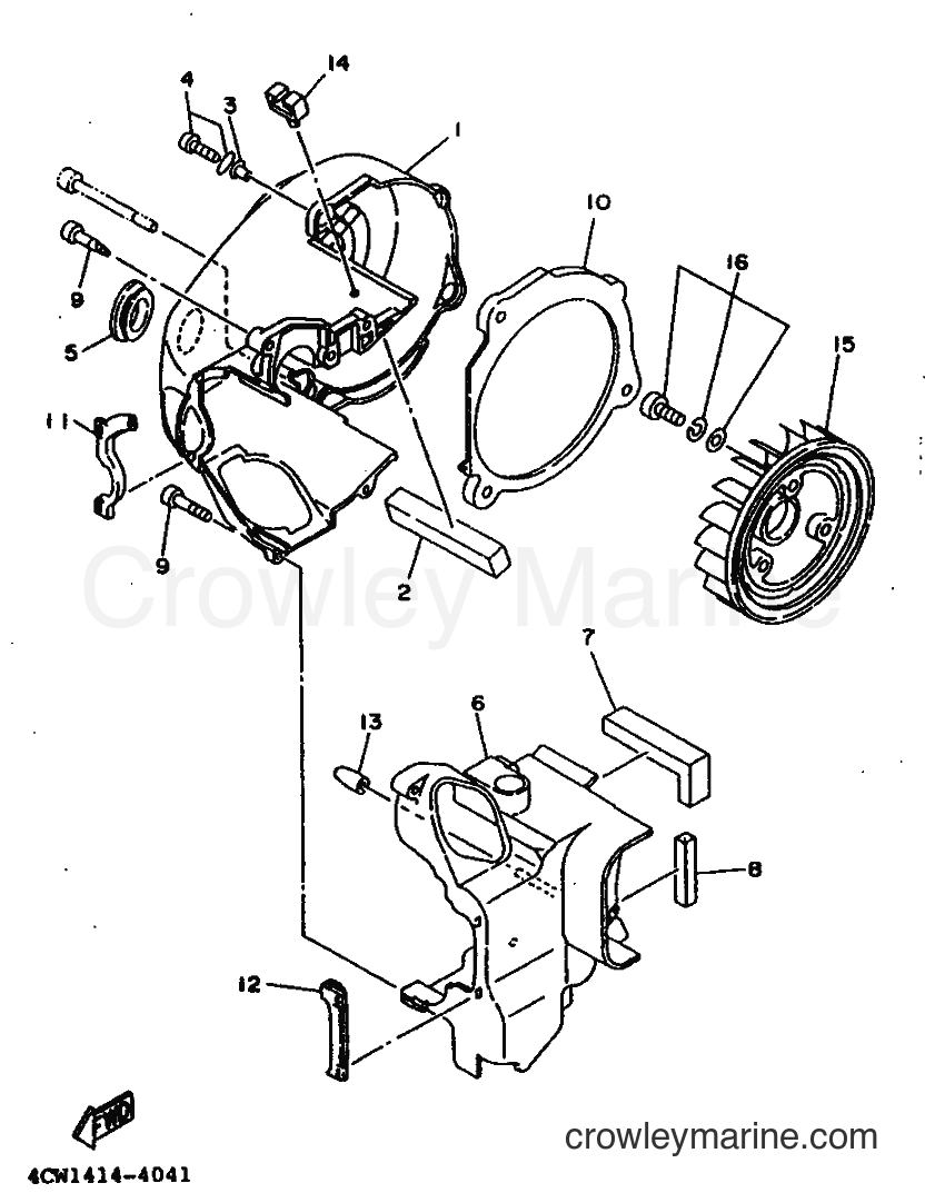 1995 Scooter XC125T - XC125T (4LA2) [99A] - AIR SHROUD & FAN