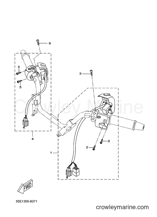 Yamaha Motors VP300 (5SE1) [070] - HANDLE SWITCH & LEVER