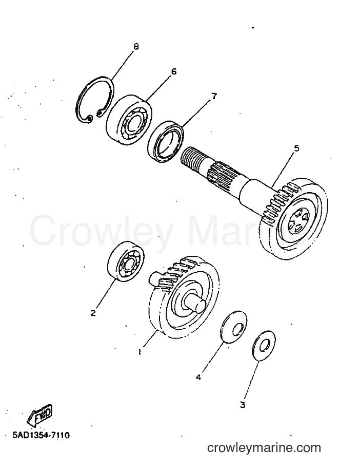 1999 Scooter YN50 - YN50 (5ADJ) [010] - TRANSMISSION