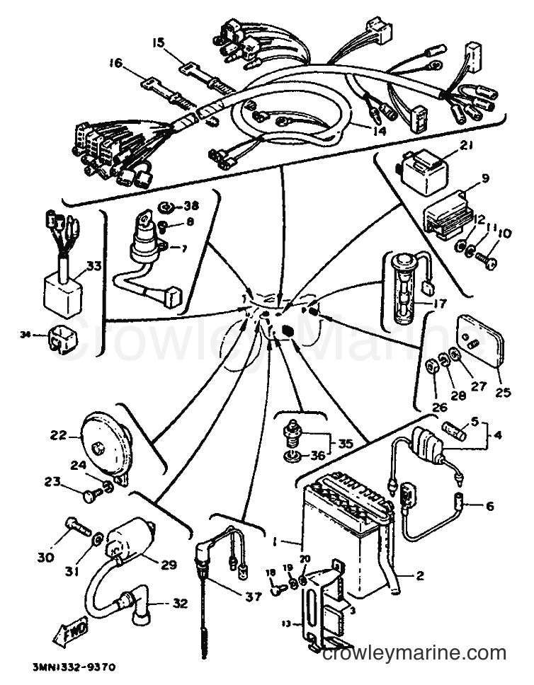 1995 Scooter DT50R - DT50R (3MN3) [999] - ELECTRICAL 2