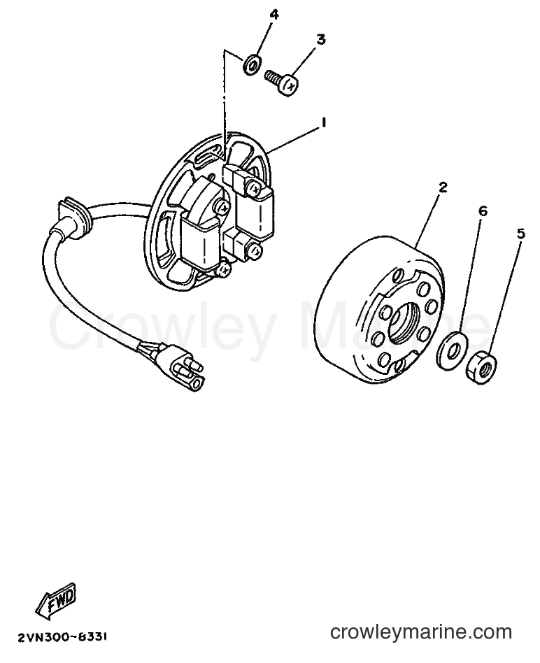 1988 Dirt Bike YZ125 - YZ125 (2VN0) [030] - GENERATOR