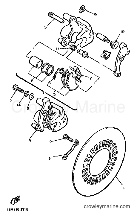 1982 Street Bike XS400 - XS400 (12E) [999] - FRONT BRAKE CALIPER