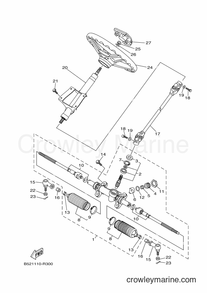 Yamaha Motors YXM700 (BD92) [010] - STEERING