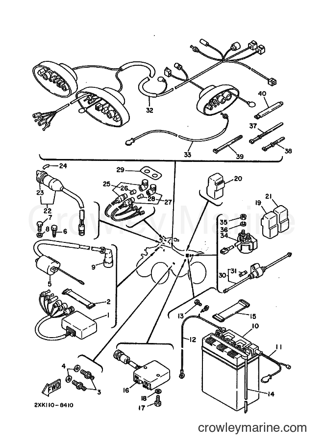 1988 ATV YFM350X - YFM350X (2XK0) [010] - ELECTRICAL 1