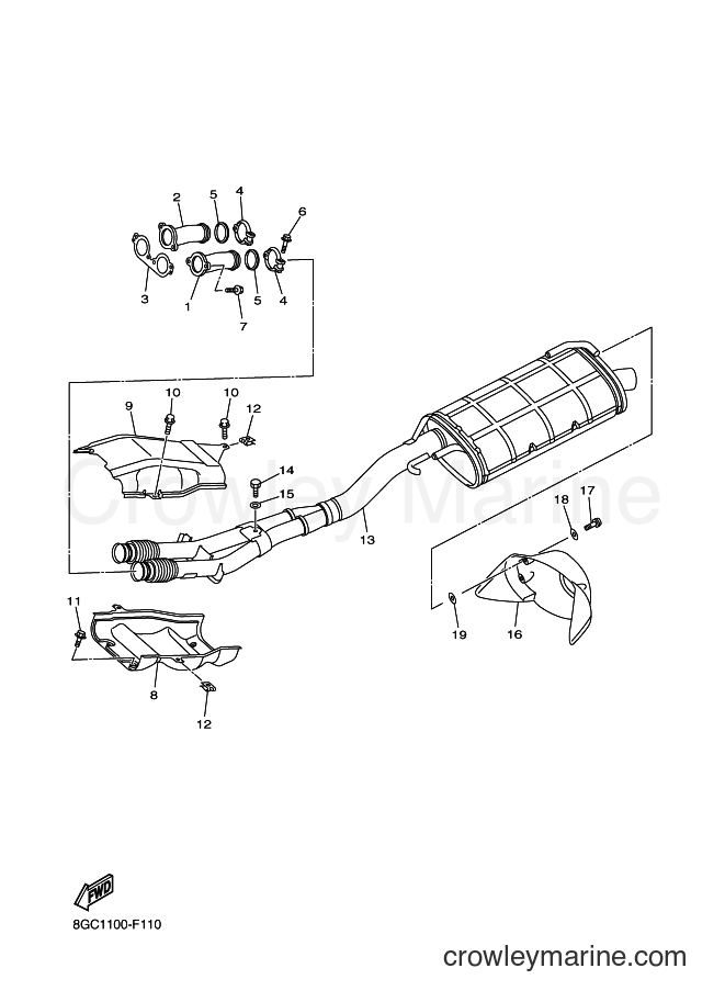 Yamaha Motors RT50M (8GP1) [020] - EXHAUST