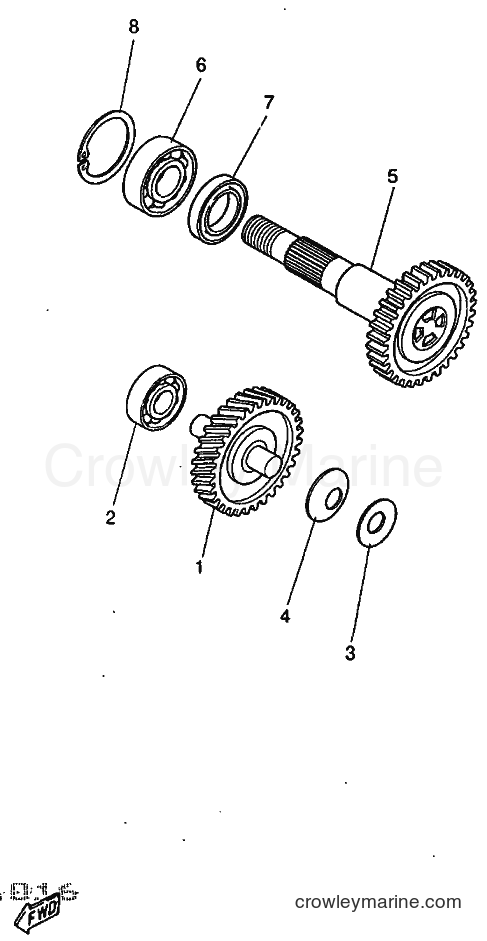 1997 Scooter YQ50 - YQ50 (5DN1) [999] - TRANSMISSION