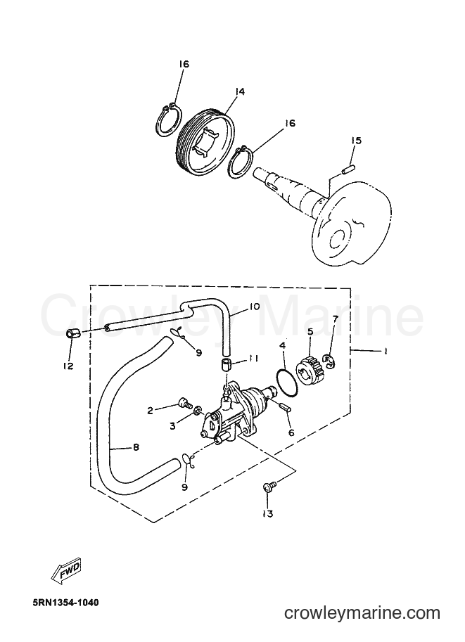 Yamaha Motors YN50 (5C2J) [050] - OIL PUMP