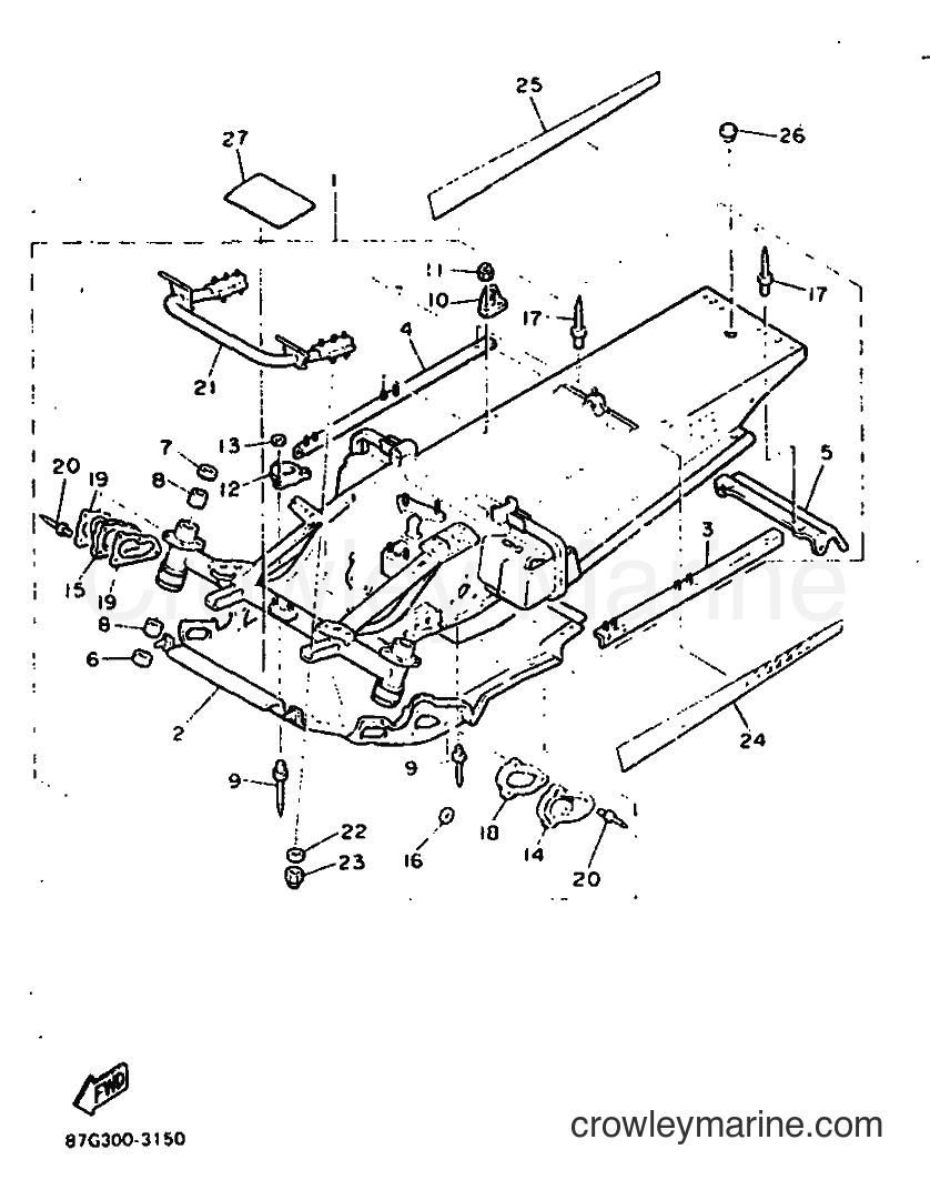 Yamaha Motors PZ480 (87G4) [010] - FRAME