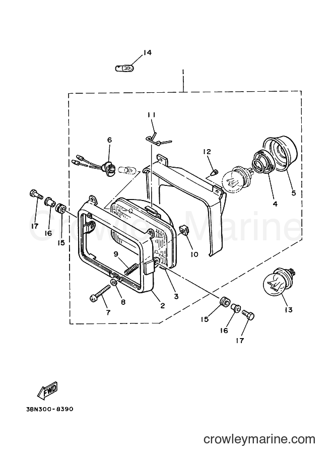 2001 Dirt Bike TW125 - TW125 (5EK5) [090] - HEADLIGHT