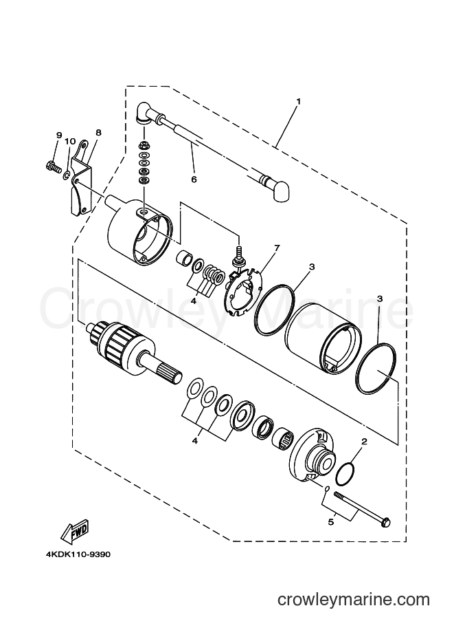 2000 ATV YFB250FW - YFB250FW (4KDM) [020] - STARTING MOTOR