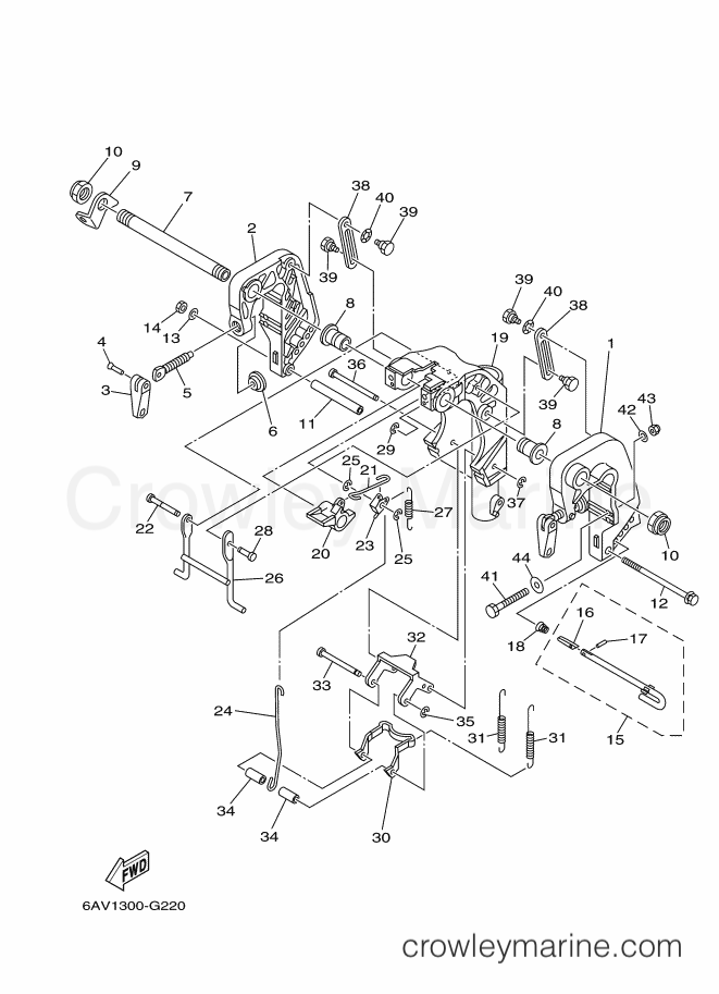 Yamaha Motors FT9.9GEPL (6AV4) [150] - BRACKET 1