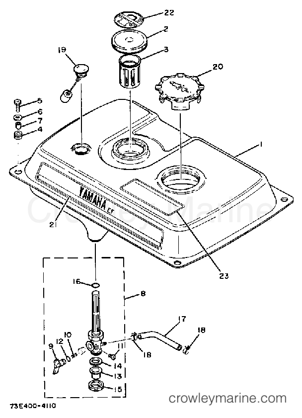 Yamaha Motors EF4000DVE - FUEL TANK