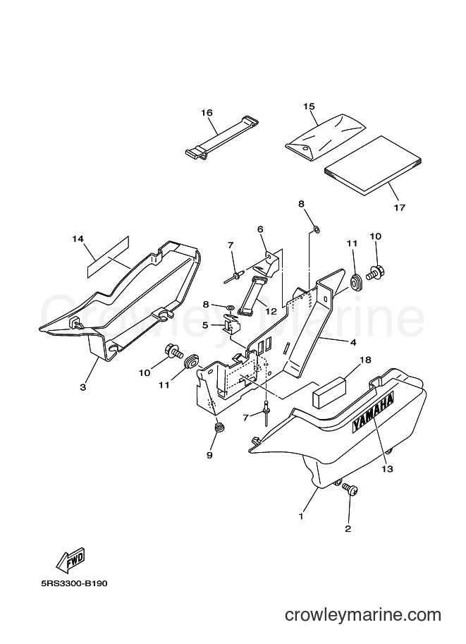 2003 Dirt Bike TW125 - TW125 (5RS4) [010] - SIDE COVER