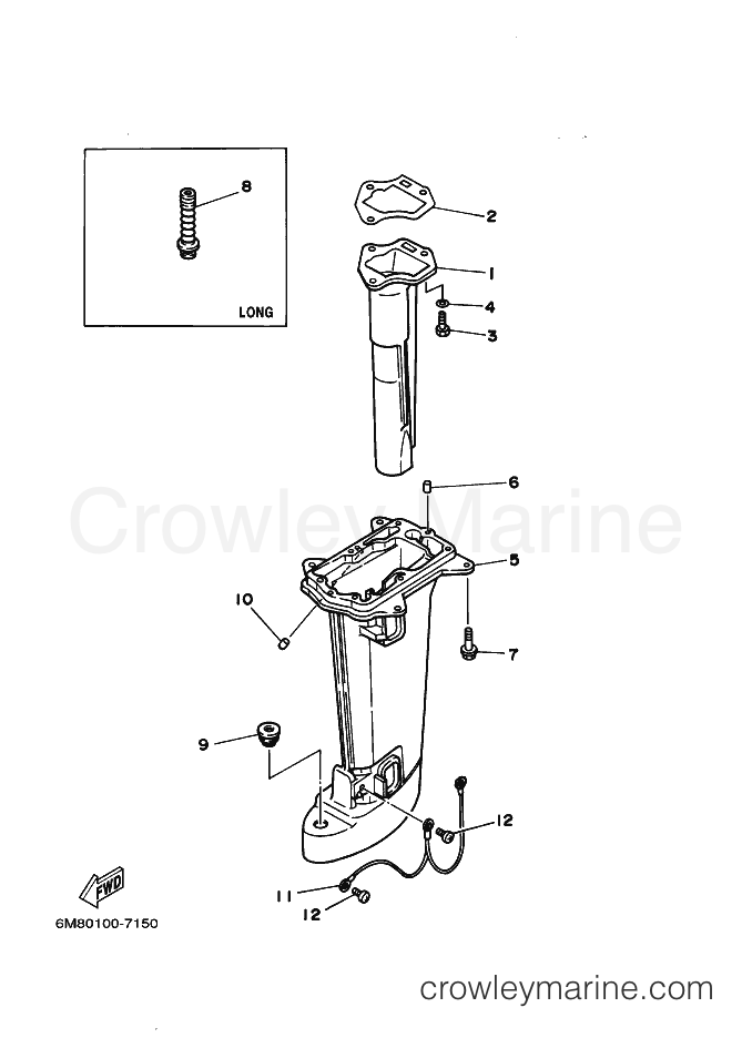 Yamaha Motors 8C (6N01) [060] - UPPER CASING