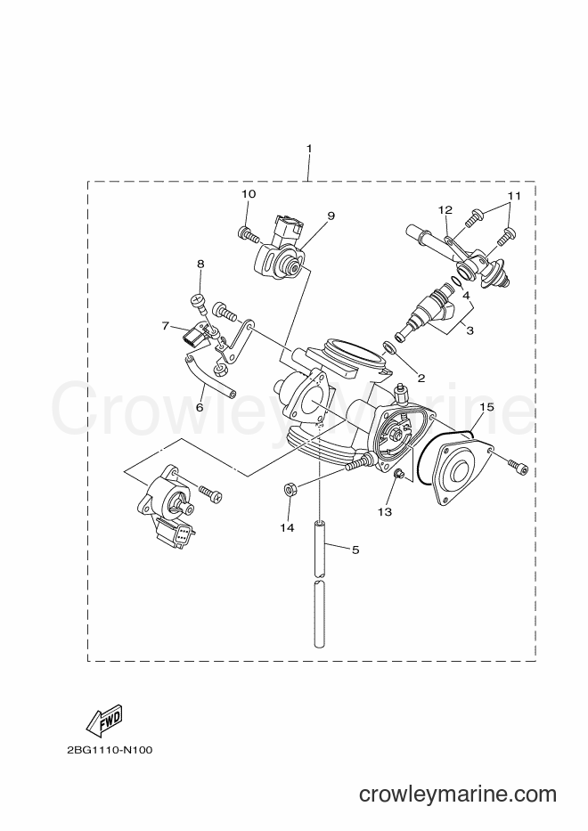 2014 ATV YFM700FWAD - YFM700FWAD (2BGF) [010] - THROTTLE BODY ASSY 1