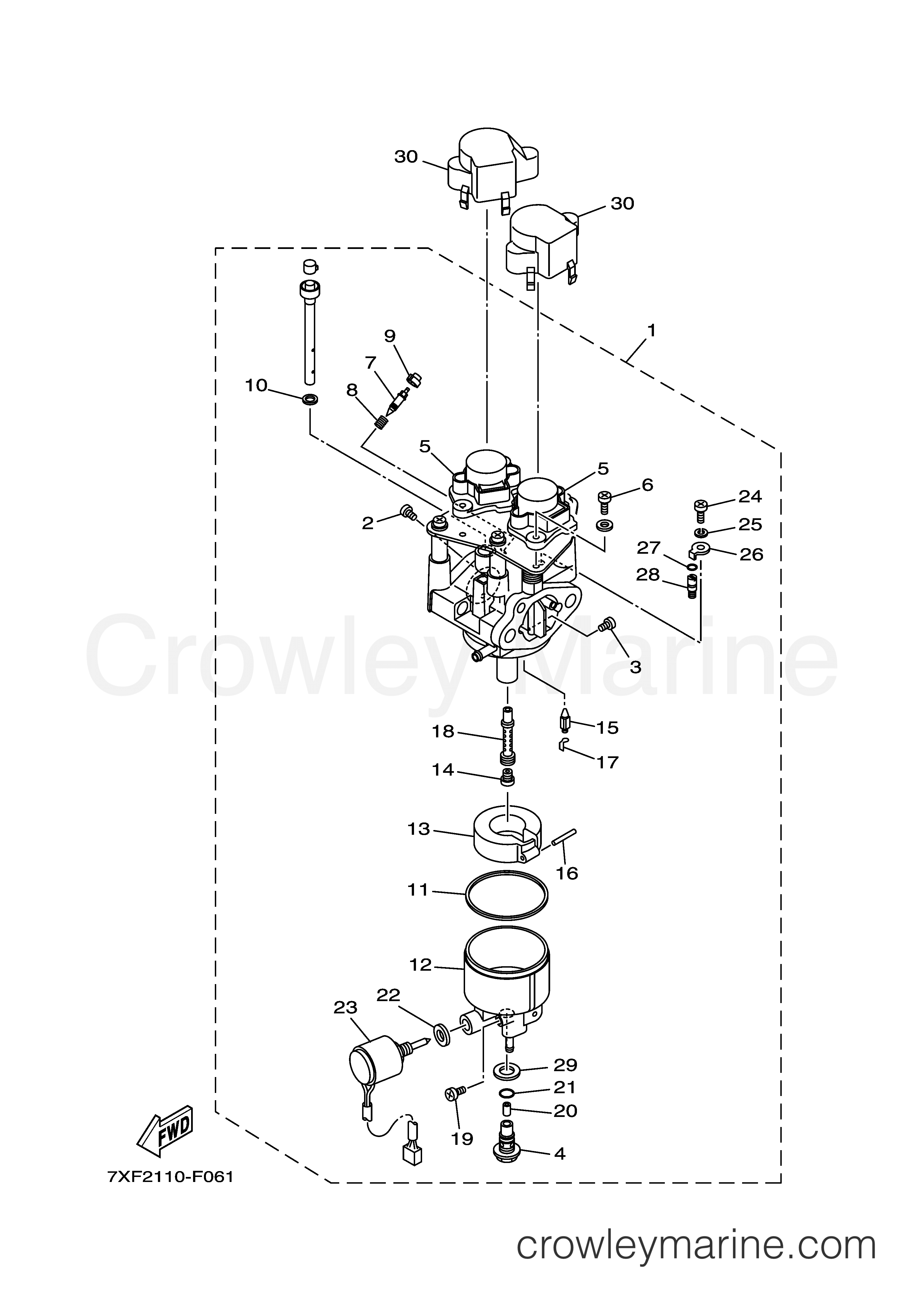 Yamaha Motors EF6300ISDE - CARBURETOR