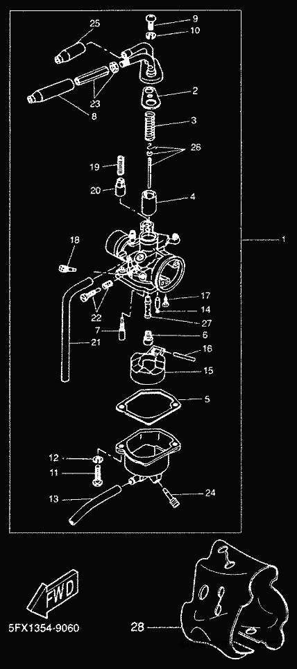 2000 Scooter CW50 - CW50 (5HG6) [010] - CARBURETOR