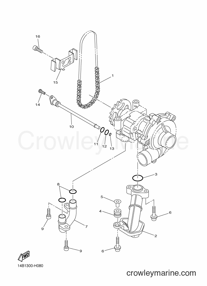 Yamaha Motors YZF-R1 (1KBD) [010] - OIL PUMP