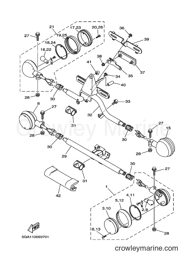 Yamaha Motors XV1600AT (5GA3) [010] - FLASHER LIGHT