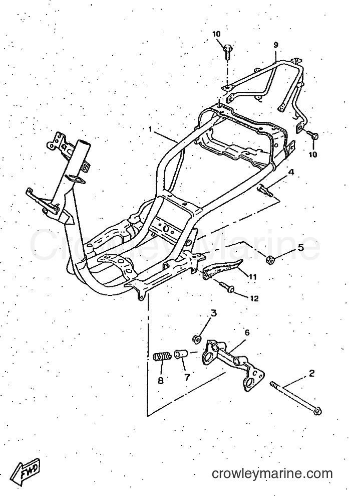 1997 Scooter CW50RS - CW50RS (4TDD) [999] - FRAME