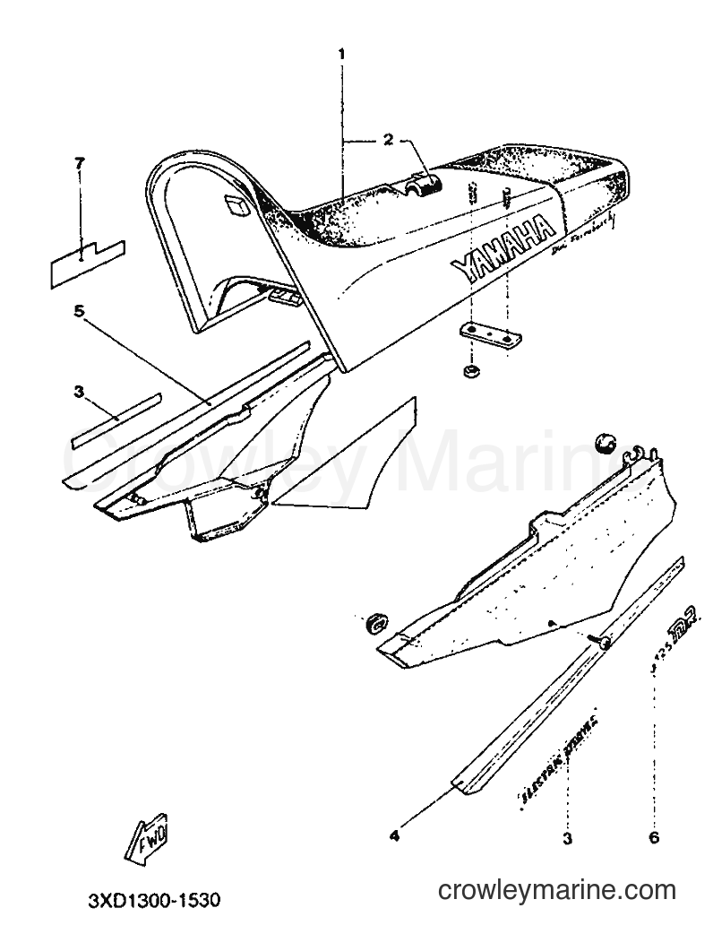 Yamaha Motors TDR125 (3XD1) [999] - SEAT