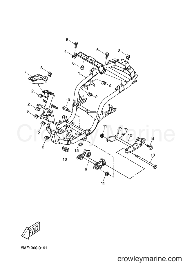 Yamaha Motors XN150 (5PR3) [010] - FRAME