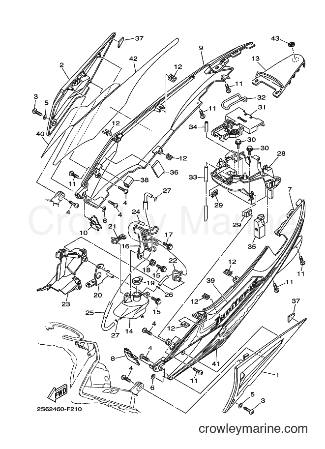 2007 Scooter T135HC - T135HC (2S62) [010] - SIDE COVER