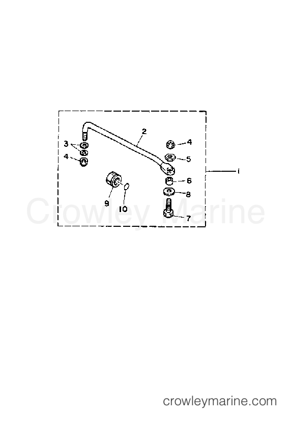 Yamaha Motors 50ELD - STEERING GUIDE ATTACHMENT