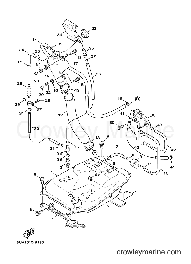 2003 Scooter XC125 - XC125 (5UA1) [010] - フユエルタンク