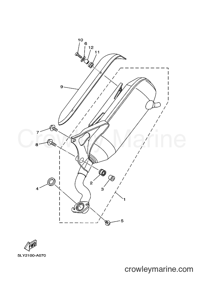 2003 Scooter YJ50R - YJ50R (5PP4) [010] - EXHAUST